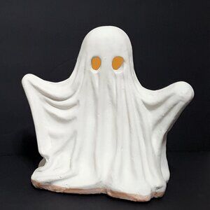 NEW Pottery Barn Short Handcrafted Ceramic Ghost Luminary